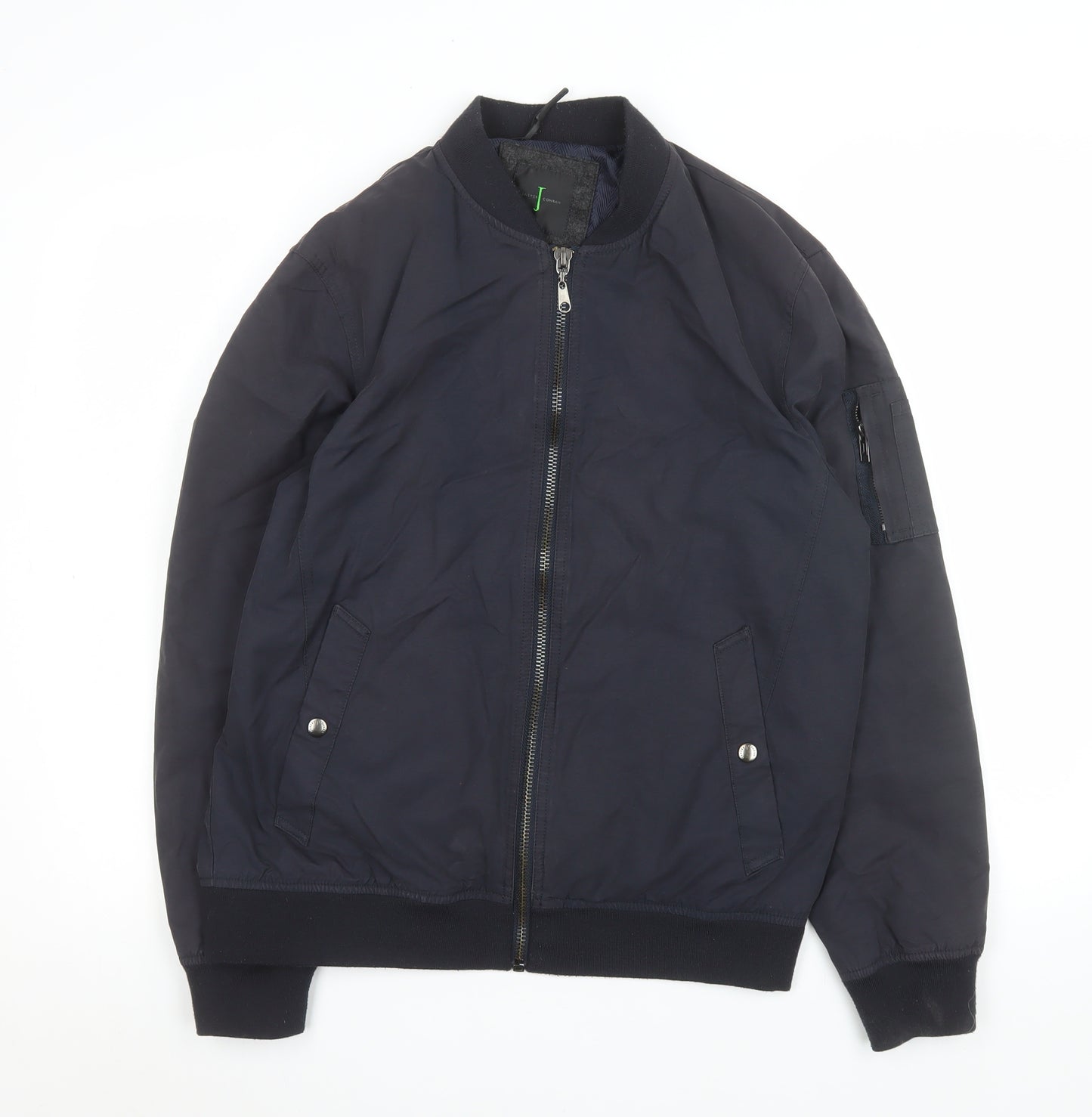 Jasper Conran Men’s Blue Bomber Jacket Size M 40in Cotton Nylon