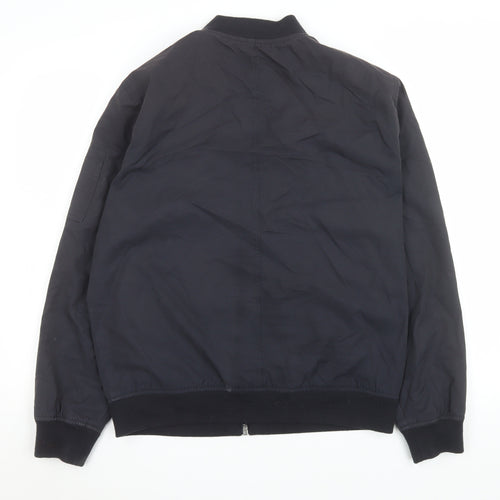 Jasper Conran Men’s Blue Bomber Jacket Size M 40in Cotton Nylon
