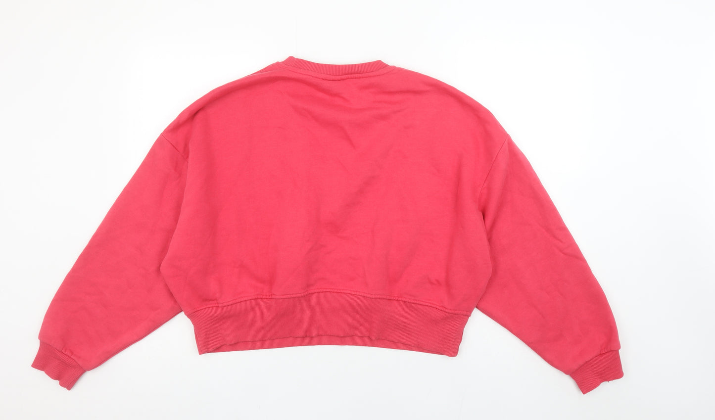 Hello Kitty Women Pink Cotton Blend Pullover Sweatshirt Size S 10/12