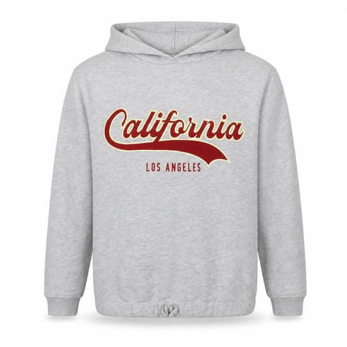 Zara Girls Grey California Pullover Hoodie 11-12 Years Regular Fit