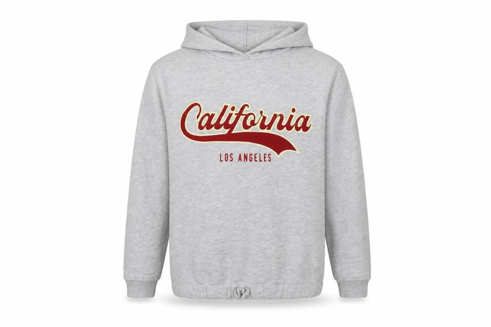 Zara Girls Grey California Pullover Hoodie 11-12 Years Regular Fit
