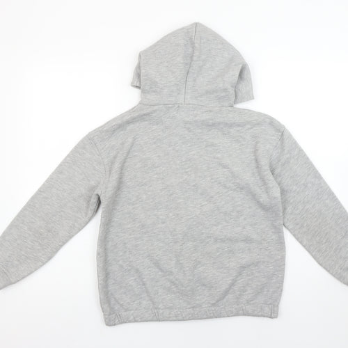 Zara Girls Grey California Pullover Hoodie 11-12 Years Regular Fit