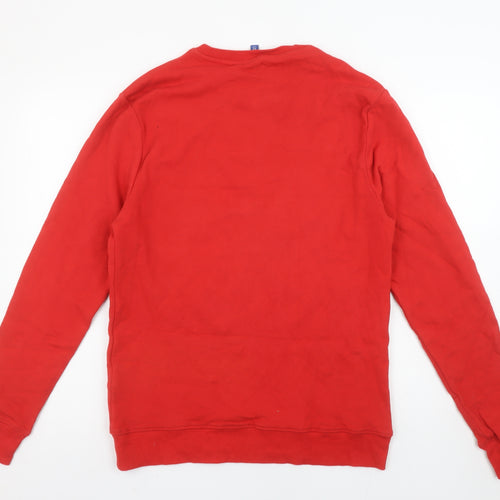 H&M Men’s Red Coca-Cola Christmas Santa Sweatshirt Size M