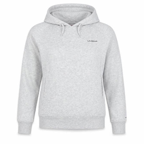 LA Gear Women’s Grey Pullover Hoodie Size 12 Soft Fleece Sweatshirt