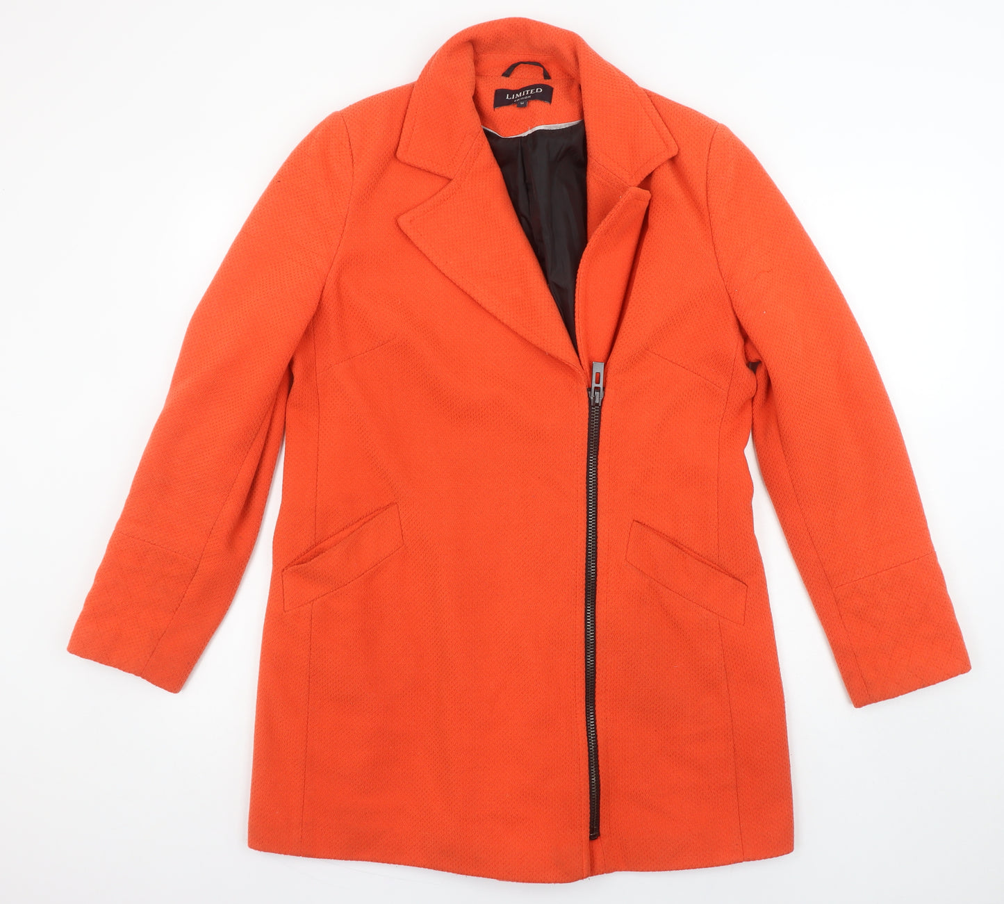 Marks and Spencer Women’s Orange Zip Front Mid-Length Coat Size 14