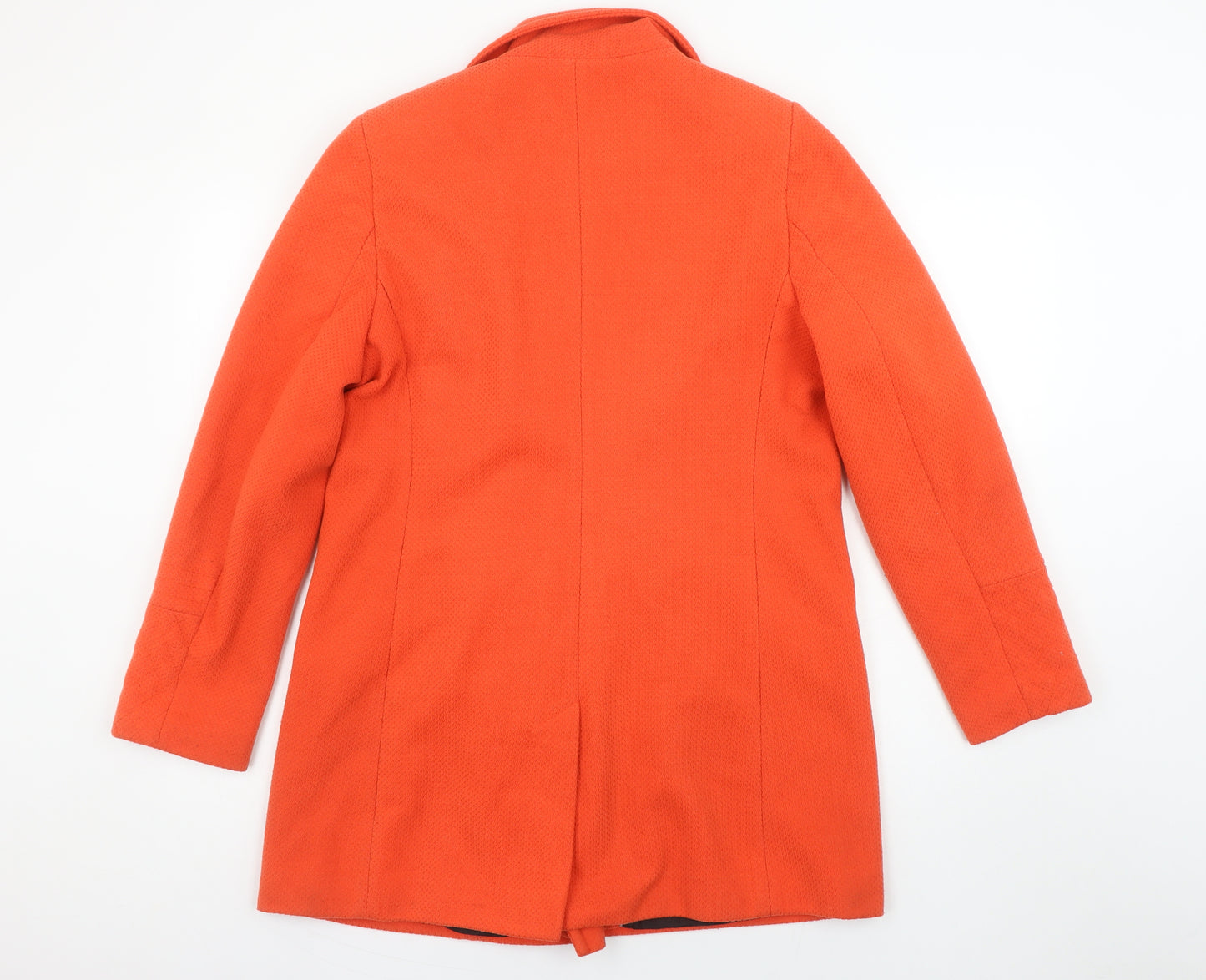 Marks and Spencer Women’s Orange Zip Front Mid-Length Coat Size 14