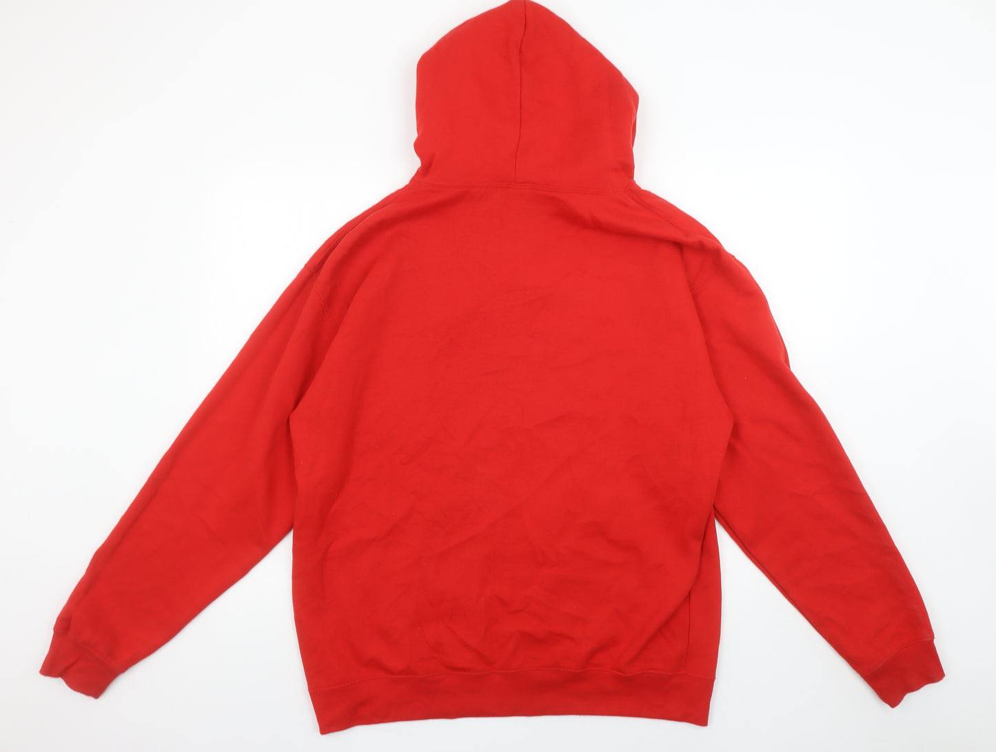 Club Classic Red Men’s Pullover Hoodie L Graphic Music Retro Style