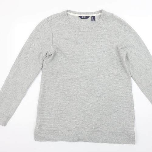 Lands' End Men's Grey Small Pullover Crew Neck Sweatshirt
