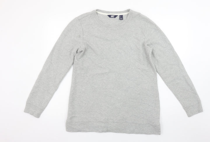 Lands' End Men's Grey Small Pullover Crew Neck Sweatshirt