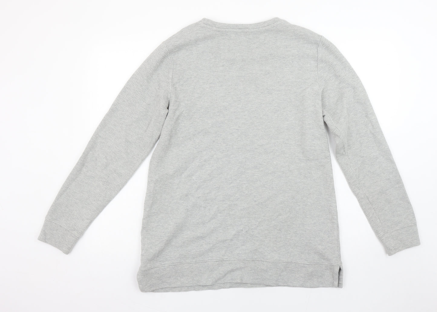 Lands' End Men's Grey Small Pullover Crew Neck Sweatshirt