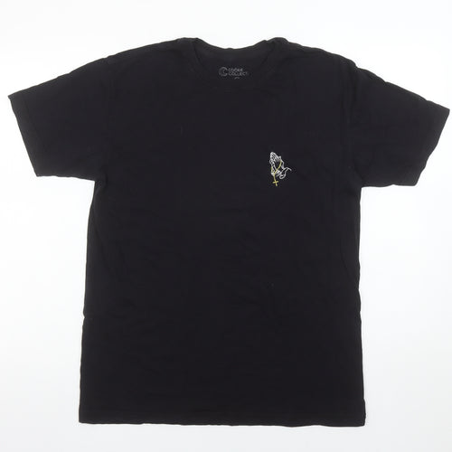 Cooke Collecti Men's Black Medium Cotton Graphic T-Shirt