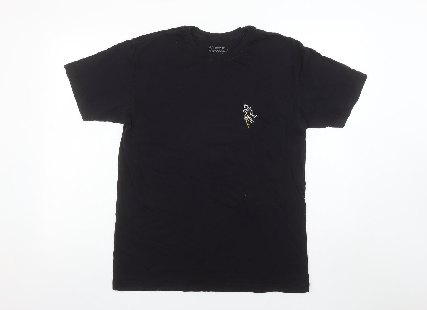 Cooke Collecti Men's Black Medium Cotton Graphic T-Shirt