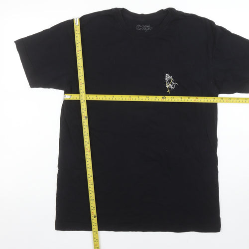 Cooke Collecti Men's Black Medium Cotton Graphic T-Shirt