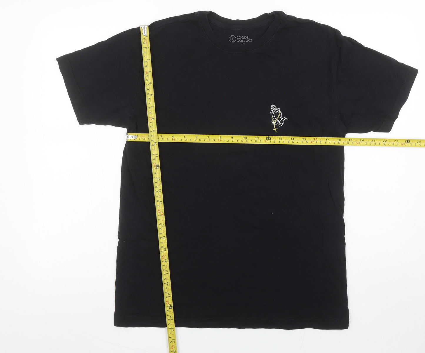 Cooke Collecti Men's Black Medium Cotton Graphic T-Shirt