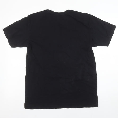 Cooke Collecti Men's Black Medium Cotton Graphic T-Shirt