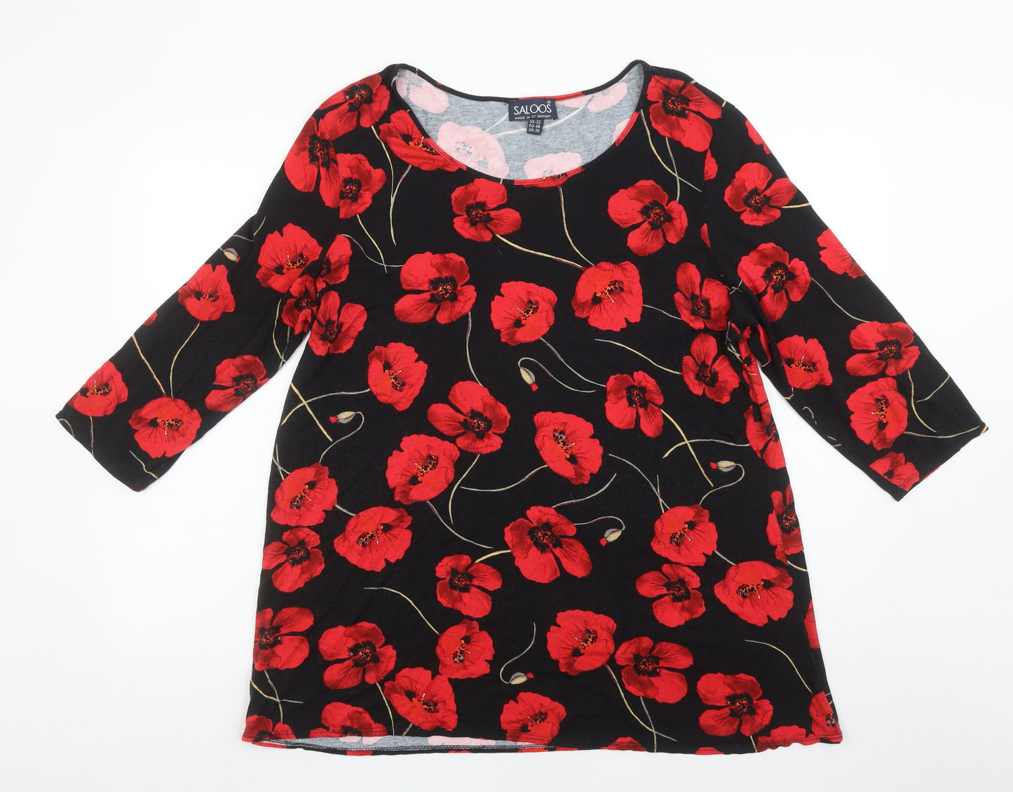 Saloos Women’s Multicoloured Floral Tunic Top Size 22