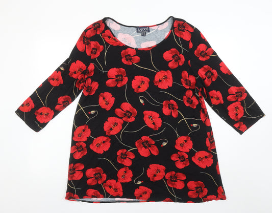 Saloos Women’s Multicoloured Floral Tunic Top Size 22