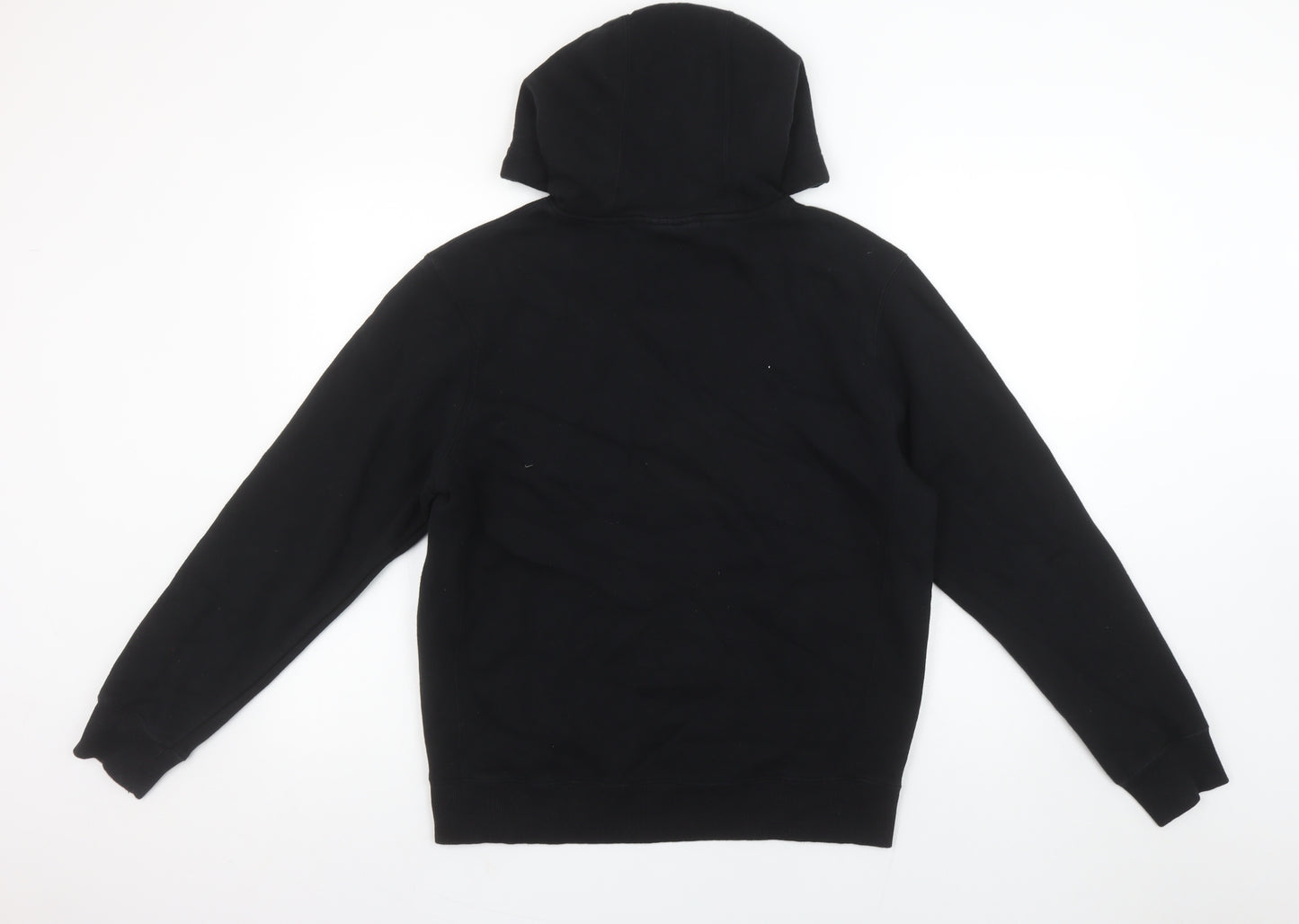 FILA Men’s Black Pullover Hoodie Size S Fleece Cotton Blend