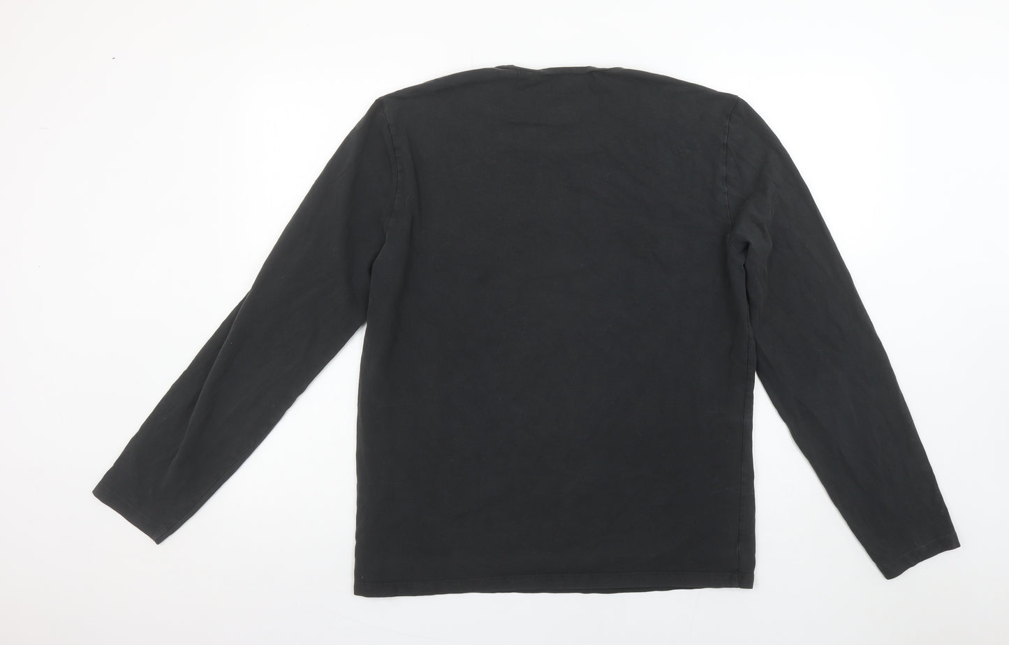 Calvin Klein Jeans Men's Black 2XL Long Sleeve Stretch T-Shirt