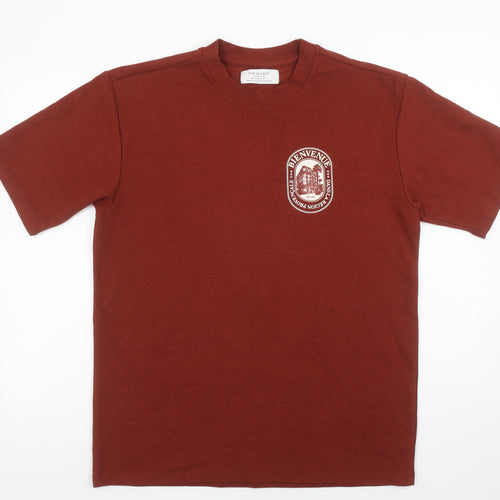 Primark Men’s Brown Relaxed Fit Graphic City T-Shirt Size M