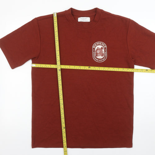 Primark Men’s Brown Relaxed Fit Graphic City T-Shirt Size M