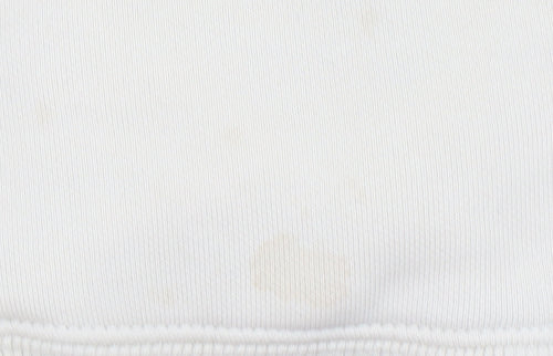 PUMA Women's Beige Hoodie Small Relaxed Fit Cotton Blend Logo
