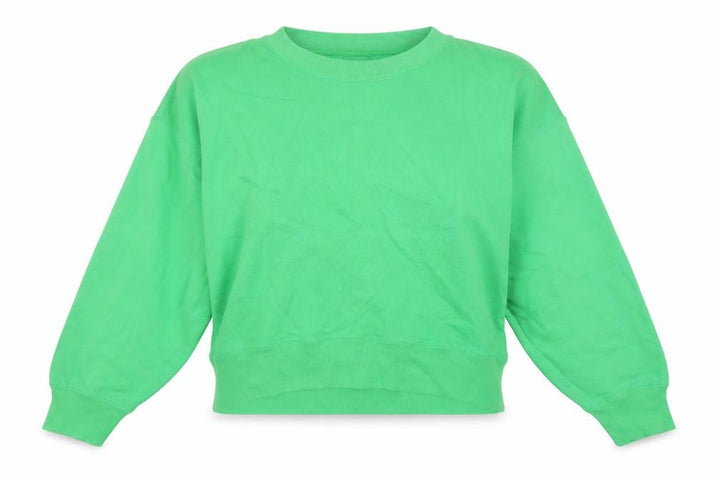 Uniqlo Women Green Crew Neck Pullover Sweatshirt Size S