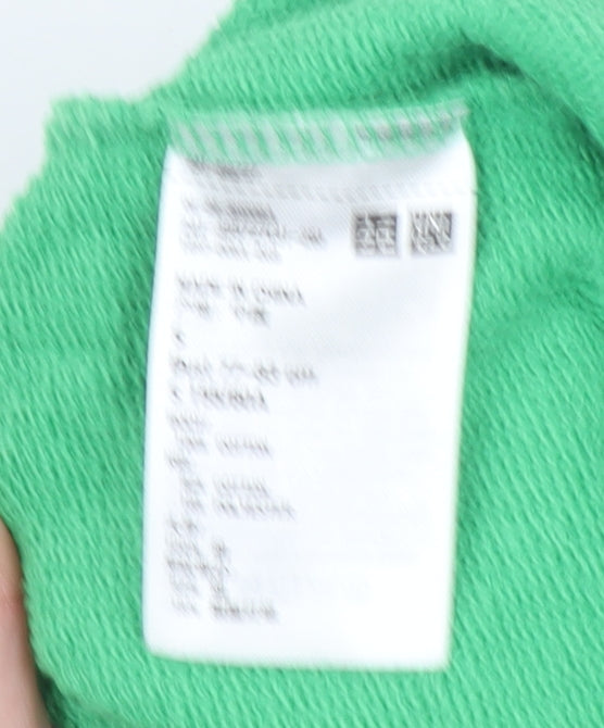 Uniqlo Women Green Crew Neck Pullover Sweatshirt Size S