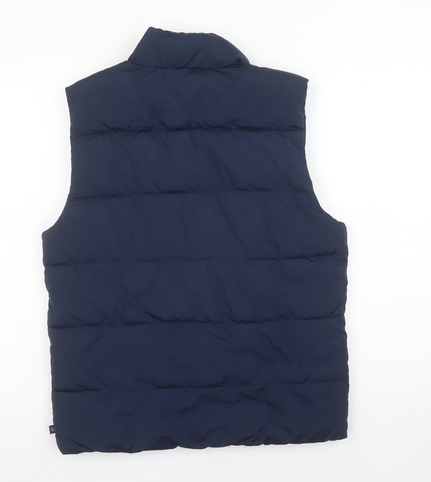 GAP Kids Boys Blue Padded Bodywarmer XXL (14-16 Years) Full Zip Polyester
