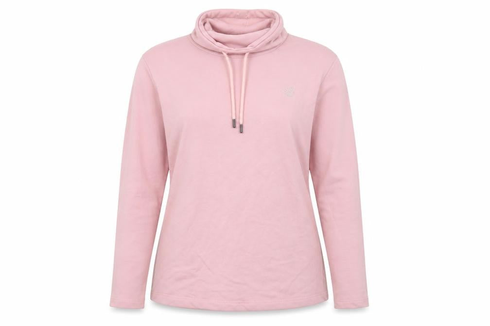 Front view of Dare 2b Women Pink, size 8, Cowl Neck Pullover Sweatshirt