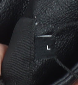 Vero Moda Women's Black Faux Leather Biker Jacket L