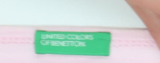 United Colors of Benetton Girls Pink Long Sleeve Logo T-Shirt 8-9 Years