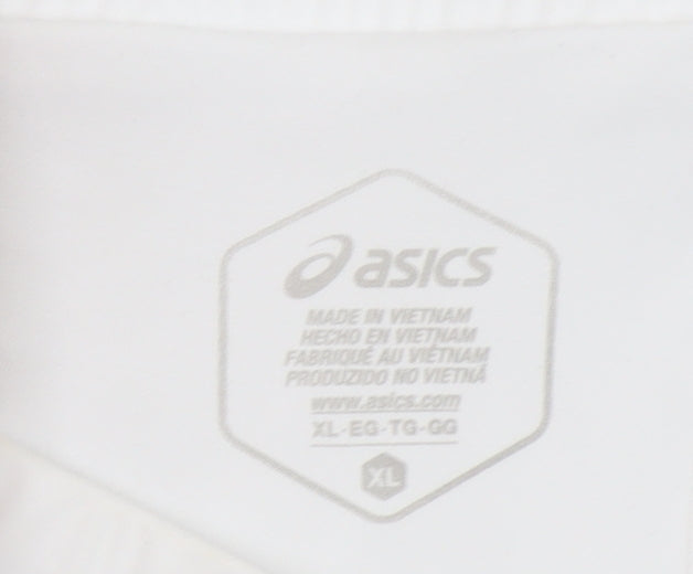 ASICS Women's White XL Athletic Skort Polyester Stretch Sportswear