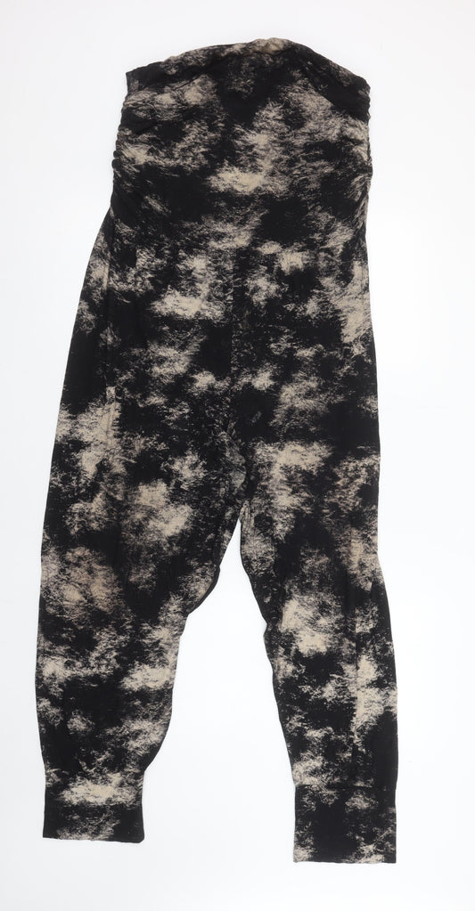 A|wear Women’s Black Beige Strapless Jumpsuit Large Size L