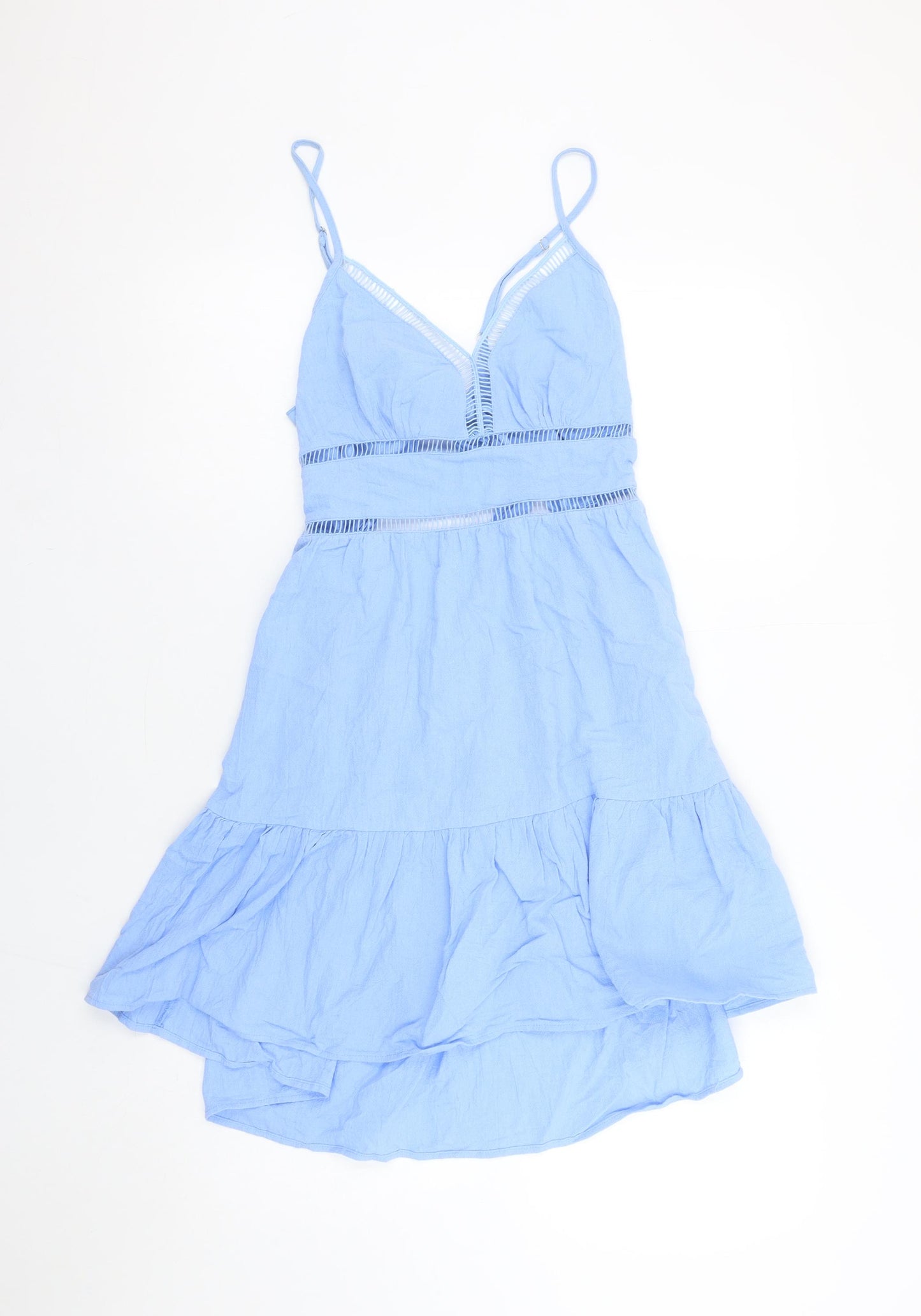 Cider Women's Blue V-Neck Sleeveless Slip Dress M