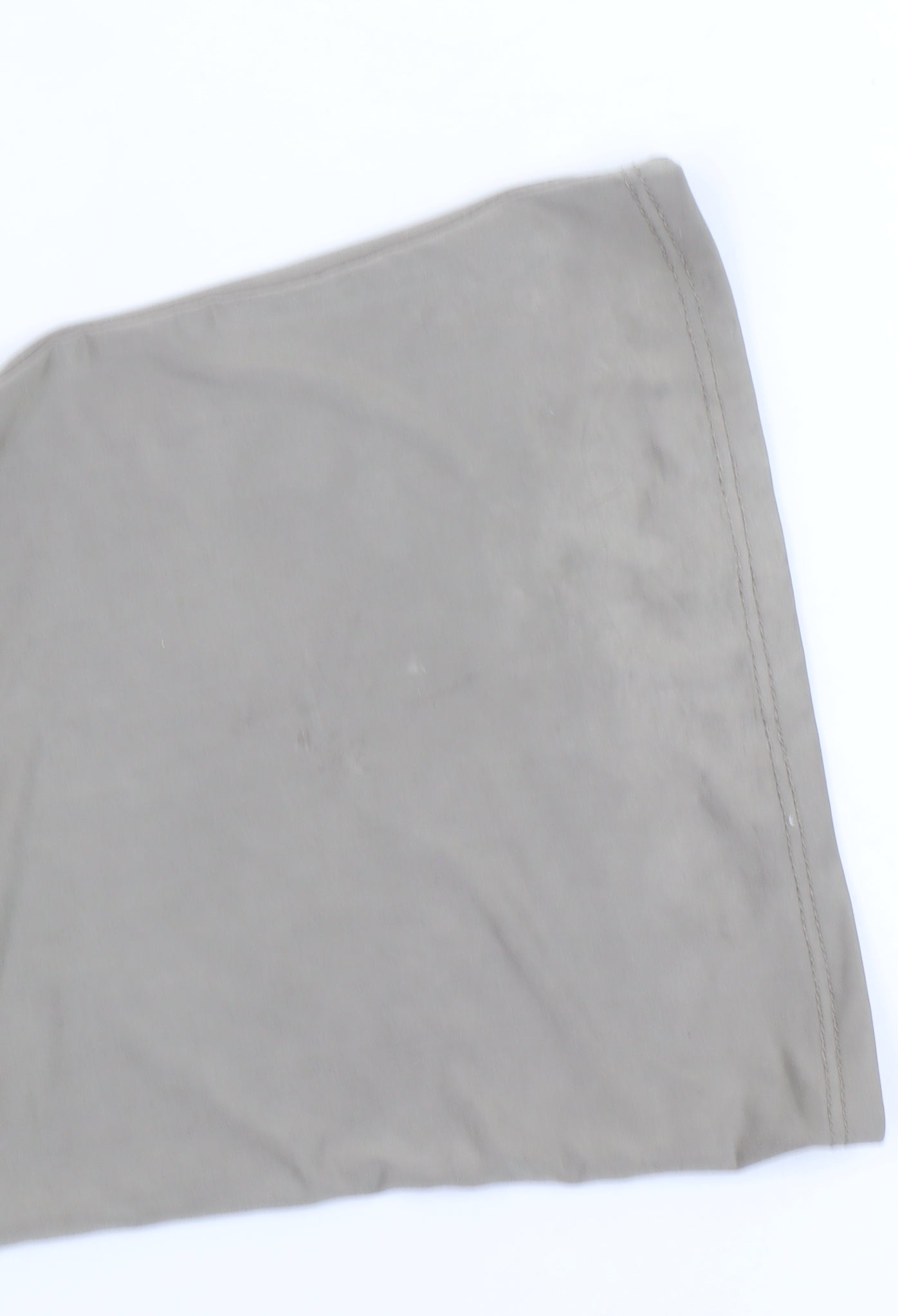 PrettyLittleThing Womens Beige Strapless Flared Jumpsuit Size 8