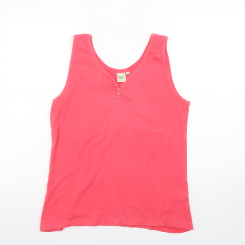 Cotton Traders Womens Pink Size 18 Sleeveless Tank Top