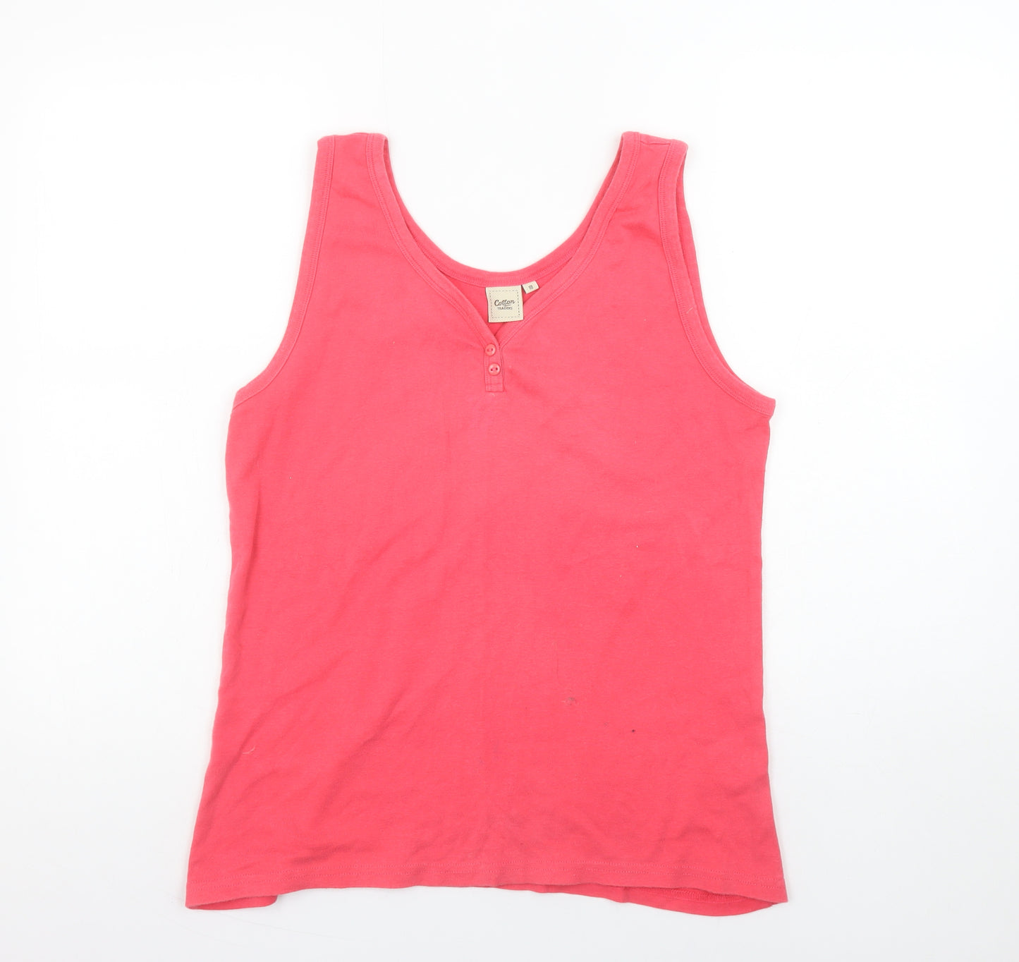 Cotton Traders Womens Pink Size 18 Sleeveless Tank Top