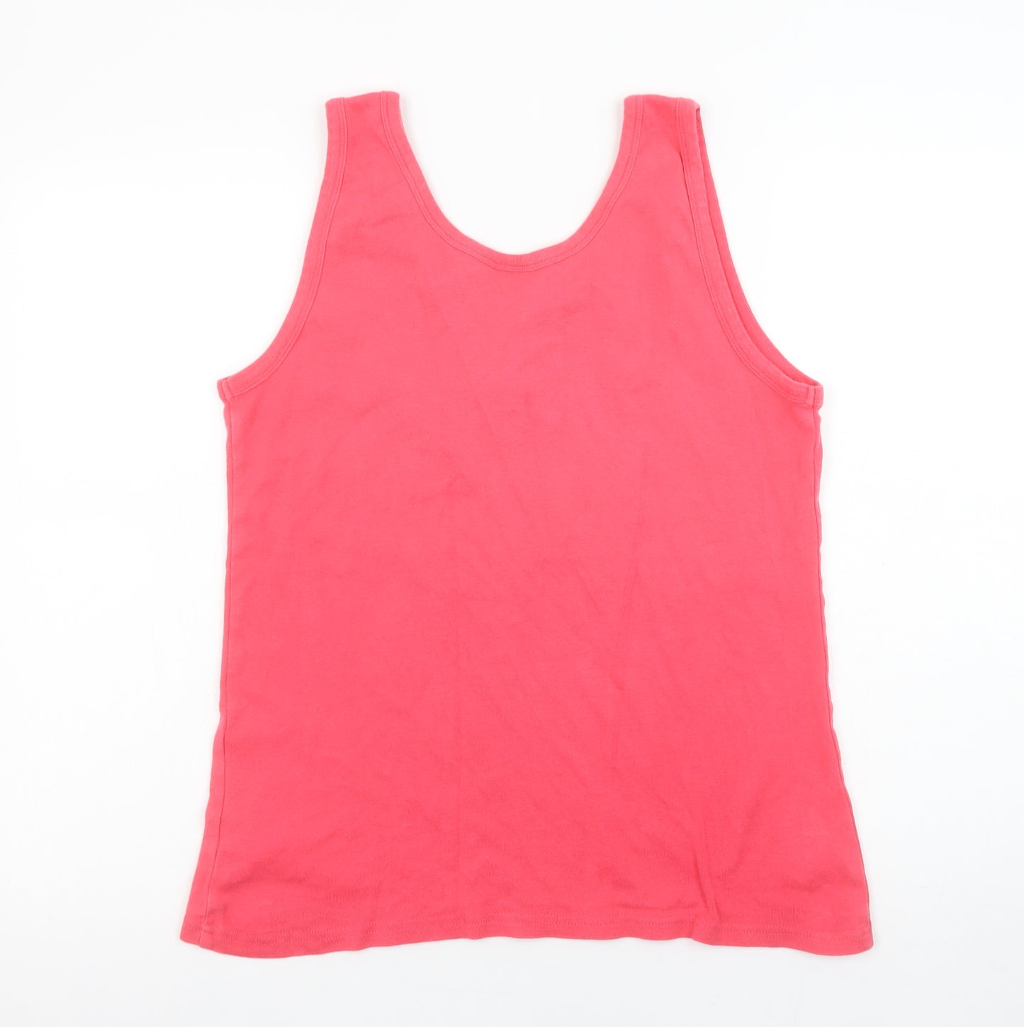 Cotton Traders Womens Pink Size 18 Sleeveless Tank Top