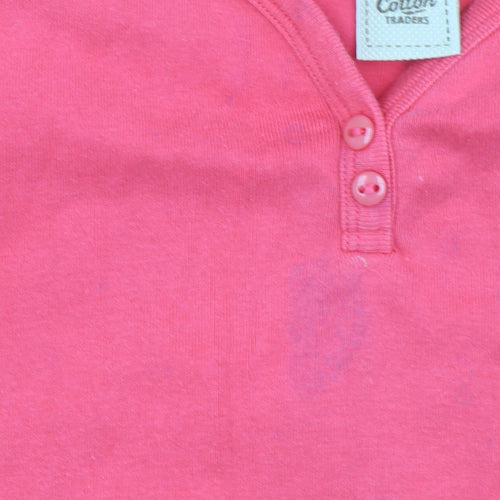 Cotton Traders Womens Pink Size 18 Sleeveless Tank Top