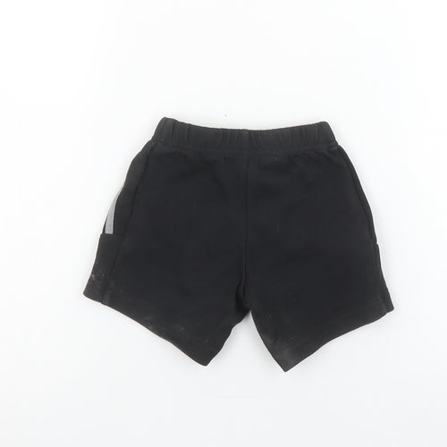 Adidas Unisex Baby Black 12-18M Elastic Waist Active Shorts