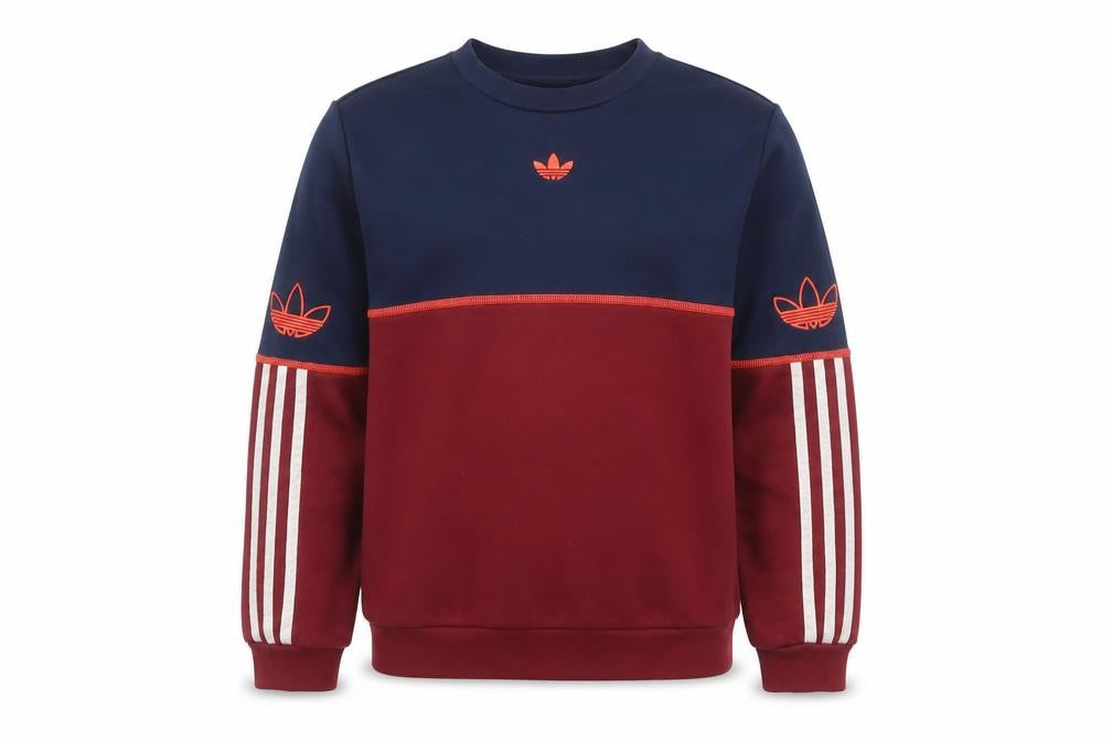 Front view of Adidas girls’ multicoloured 11-12 years crew neck pullover sweatshirt