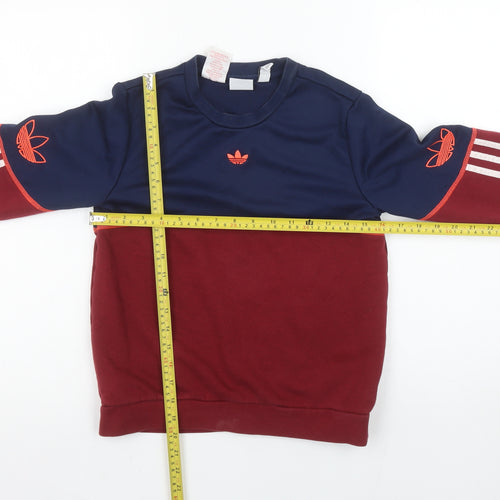 Adidas Girls Multicoloured 11-12 Years Crew Neck Pullover Sweatshirt