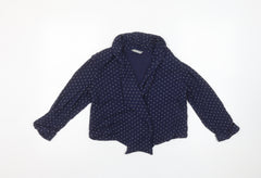 Marks and Spencer Womens Blue Polka Dot Wrap Blouse Size 12