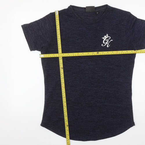 Gym King Men’s Blue Slim Fit Short Sleeve Crew Neck T-Shirt M