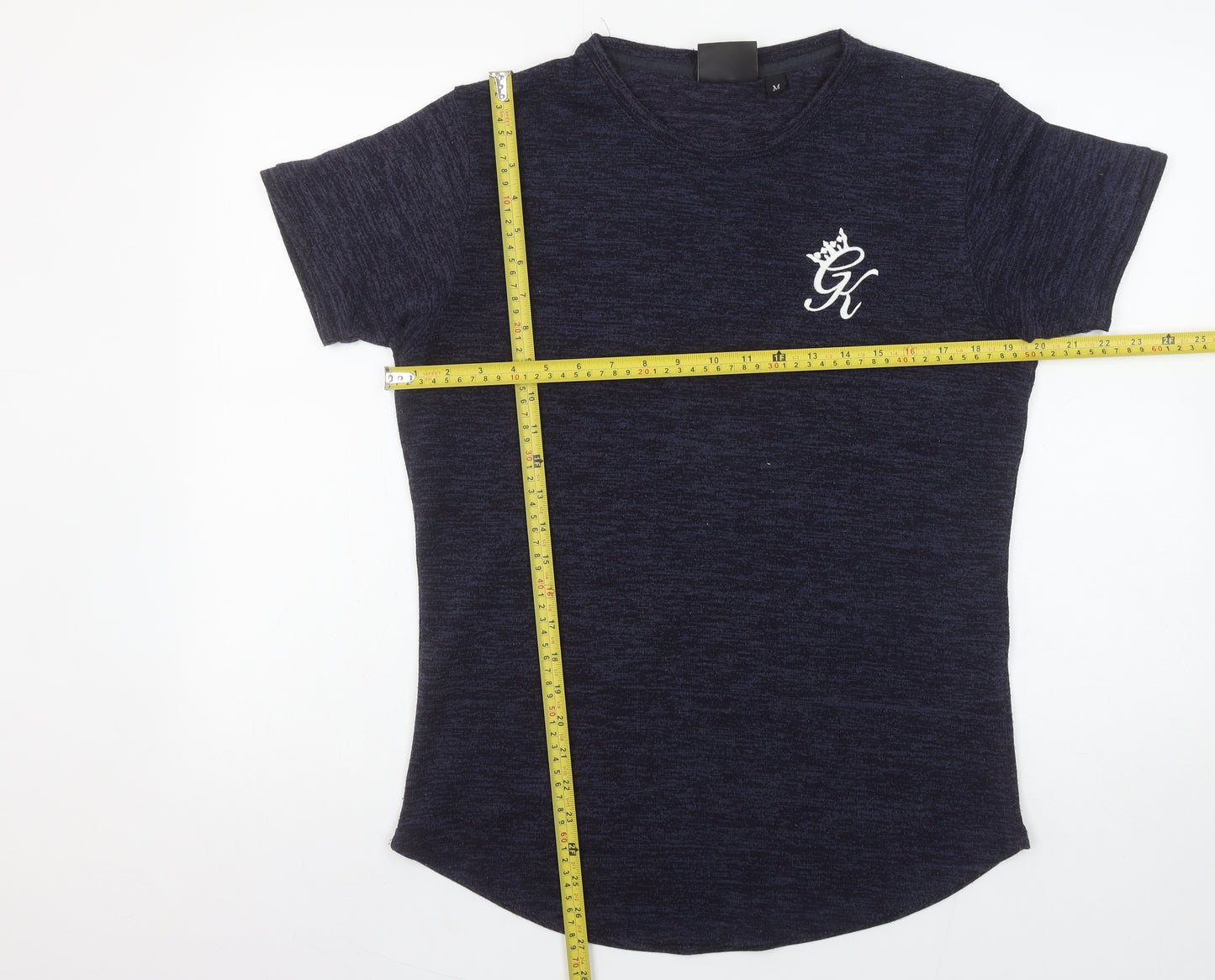Gym King Men’s Blue Slim Fit Short Sleeve Crew Neck T-Shirt M