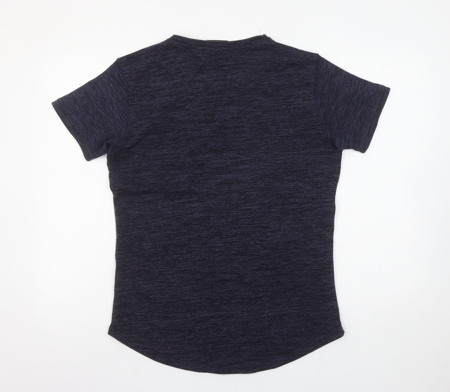 Gym King Men’s Blue Slim Fit Short Sleeve Crew Neck T-Shirt M