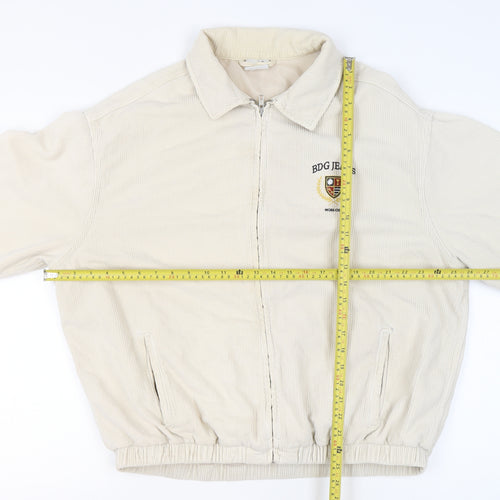 BDG Urban Outfitters Mens Beige Corduroy Bomber Jacket S