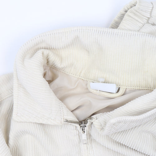 BDG Urban Outfitters Mens Beige Corduroy Bomber Jacket S