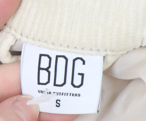 BDG Urban Outfitters Mens Beige Corduroy Bomber Jacket S